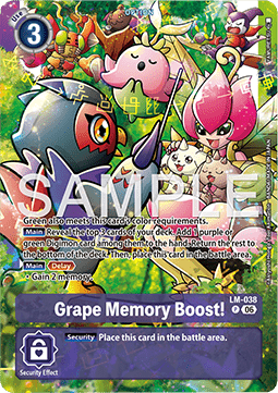 Grape Memory Boost! (LM-038) - Promos: Starter Deck (Alternative Art) [SDP-LM-38]